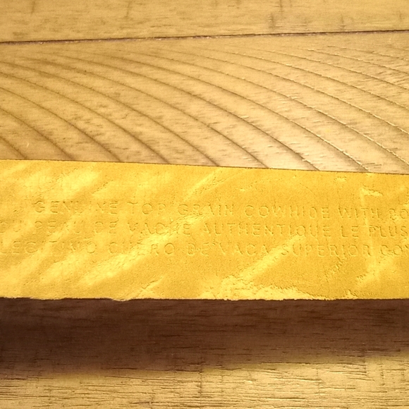 Liz Claiborne Genuine Cow Leather Women's Belt Alligator Croc Print Brown Size S - Picture 8 of 9